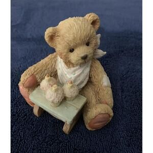 Cherished Teddies Birthday Bear THREE CHEERS FOR YOU Age 3 Figurine